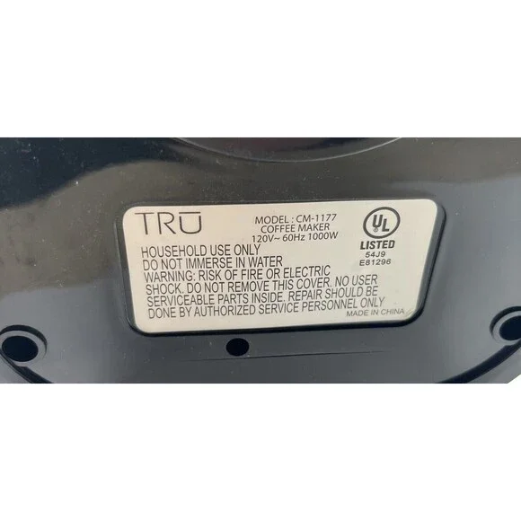 Tru Single Serving 2013 Brew System Model CM-1177 120V Pod/Ground Used TESTED - Picture 8 of 8